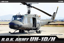 Academy 1/48 R.O.K. Army Bell UH-1D/H Huey Helicopter Plastic Model Kit #12308