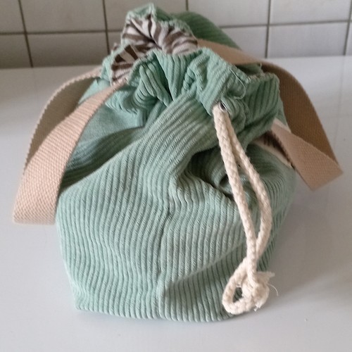 Sac seau femme velours
