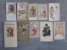 Lot de 10 images pieuses