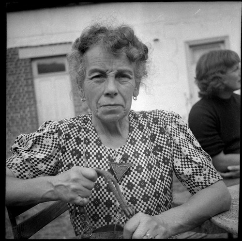 Portrait femme âgée sac - , à