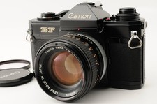 Appareil photo argentique Canon EF SLR 35mm noir FD 50mm F1.4 S.S.C. O Lens...