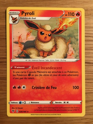 Carte pokémon rare pyroli - pokémon,