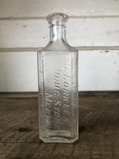 Antique Bottle Druggist McCorkles Drug Store Meridian MS 4 Oz