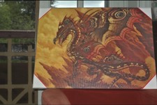 Tableau Olivier Ledroit Dragon