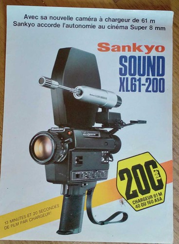 Pub caméra sankyo sound - sankyo,