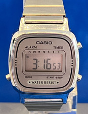 Vintage Montre Watch Uhr CASIO 3191 LA670WE Bracelet Métal Argenté Alarm Timer