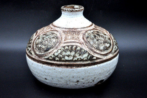 Ancien vase pied - lampe, en