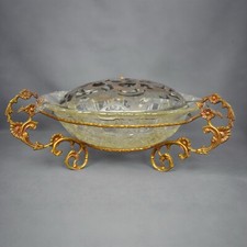 Ancien Plat Soupière en Verre