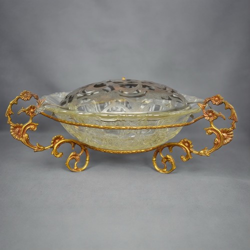 Ancien plat soupière verre - soupière, en