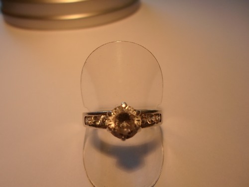 Bague solitaire argent - bague, en