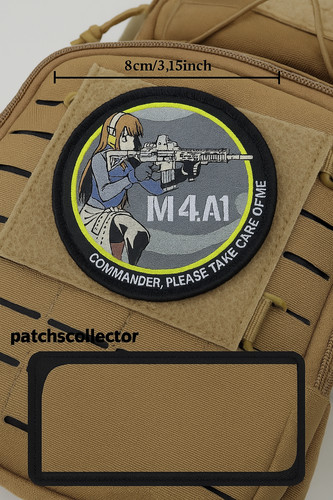 Patch anime militaire m4a1 - militaire,