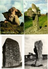 STONES, DOLMENS MENHIRS FRANCE 61 Modern Postcards (L3303)