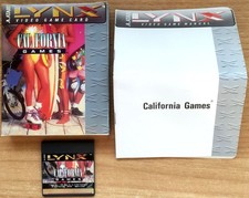 CALIFORNIA GAMES COMPLET BOÎTE NOTICE ATARI LYNX PAL UK CIB OVP - Très Bon état
