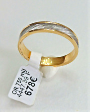 Alliance neuve Or bicolore 18