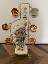 Service a liqueur Napoléon Corse complet porcelaine de Luxe France Création F-D