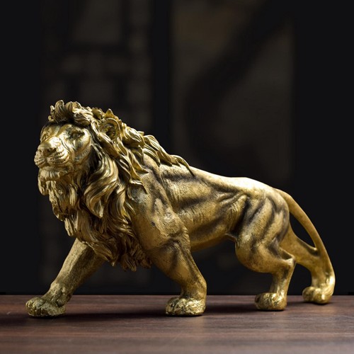 Mighty lion statue animal - lion,