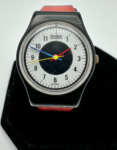 Vtg swatch retro red wht - vtg., red/wht