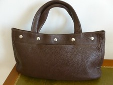 RARE A TROUVER SAC CABAS  " GROOM " CUIR SOUPLE FOULONNE CHOCOLAT TBE