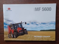 PROSPECTUS BROCHURE TRACTEUR MASSEY FERGUSON 5600