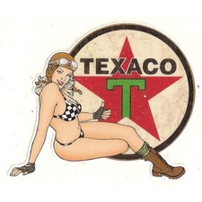  TEXACO right  sticker pin up