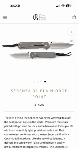 Chris reeve knives small - knives,