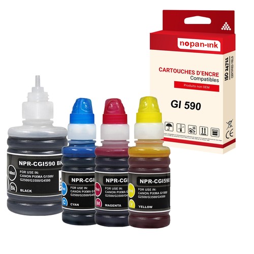 Cartouche canon gi590 cl - bk, +