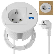 Prise Encastrable Plan de Travail USB C PD20W Multiprise Electrique USB Bloc ...