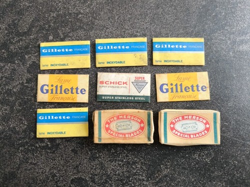 Lot anciennes lames de - lot,