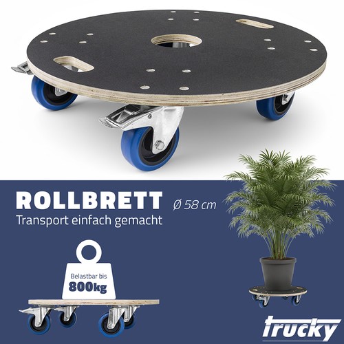 Trucky plateau roulettes ø - à,