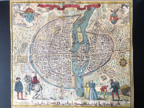 Ancien plan ville paris - ancien,