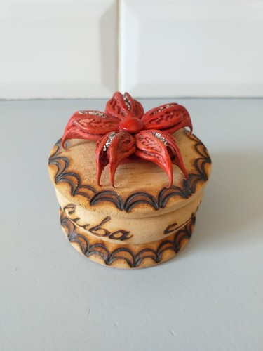 Boite ronde coffret bois - coffret,