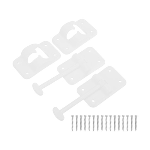 2pcs white plastic slide - 2pcs,
