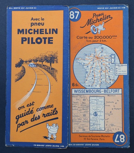 Carte michelin 87 - michelin, n°87