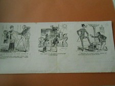 Caricature 1882 - Le cireur de chaussure 1.500 franc pour un costume de bain !