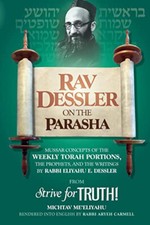 Rav Dessler on the Parasha PART FIVE From Strive for Truth! Michtav Me'eliyahu