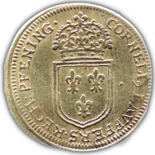 Jeton LOUIS XIV / Cornelius Lauffers Rech Pfening (1658-1711) royal - nuremberg