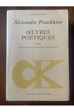 Oeuvres poétiques Tome 2 Alexandre Pouchkine 