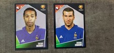 2. IMAGES PANINI  / EURO. 2004. / ZINEDINE ZIDANE Et  THIERRY HENRY 