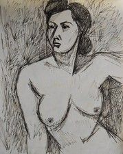 Daniel Panagopoulos (1924-2008) (13) - encre - nu féminin