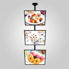 ENSEIGNE PORTE AFFICHE MENU À ÉCLAIRAGE LED, TAILLE A4, 28x36.7 cm