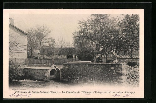 Cpa villemont fontaine de - la,