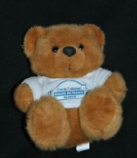 🍀Peluche Doudou Ours CREDIT MUTUEL Tee Shirt Blanc Rallye De France 2010 19 Cm