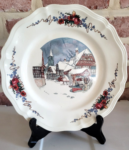 Assiettes/Sarreguemines/