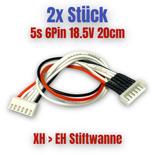 ✅ 2x 5s 6Pin Lipo Balancer Cable JST XH Mâle vers EH Stylos Bac Kokam Hyperion