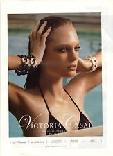 PUBLICITE ADVERTISING 2007  VICTORIA CASAL  bijoux joaillier bracelets