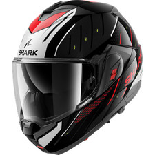 Casque Modulable Shark OXO RYDGER Black Silver Red