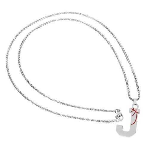 Collier pendentif lettre - , j