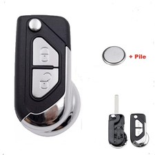Coque  Clé PLIP CLEF Télécommande POUR CITROËN C3 DS3 CE0536 SANS RAINURE+ PILE 