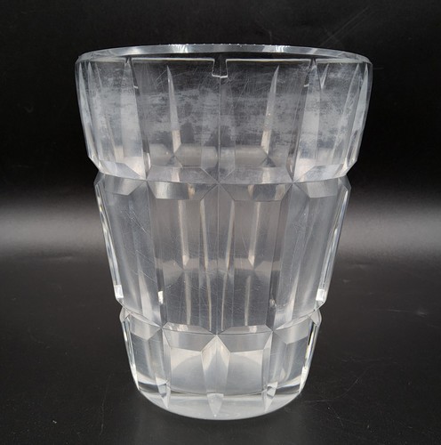 Vase cristal blanc soufflé - vase, en