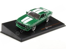 1969 Ford Mustang Fastback Metallic Green Custom / Blanco 1:43 Modèles IXO CLC53